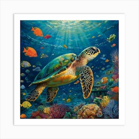 Sea Turtle Art Print