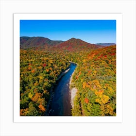 Fall Foliage In The Blue Ridge Mountains Art Print