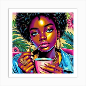 Coffee Girl 2 Art Print