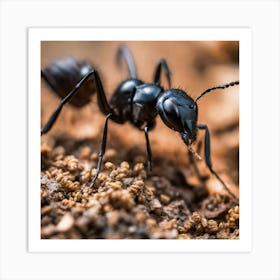 Black Ant 3 Art Print