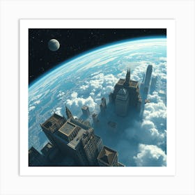 Builds from space Art Print