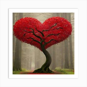 Heart Tree Art Print