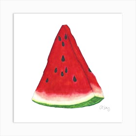 Quarter Watermelon 1 Art Print