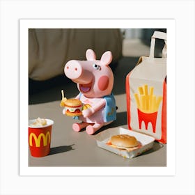 Happy Piggy 1 Art Print