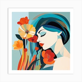 Flower girl 1 Art Print