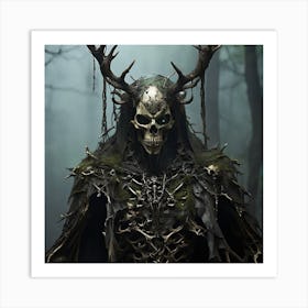 Demon Skeleton (wall art) Art Print