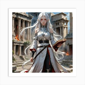 Elven Girl 2 Art Print