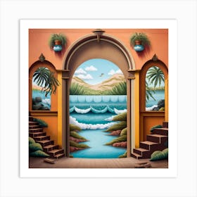 Doorway To Sea Paradise Art Print