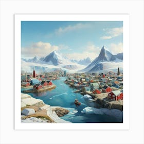 Arctic Village art print 2 Art Print