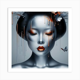 Japan Geisha Visual 73 Art Print