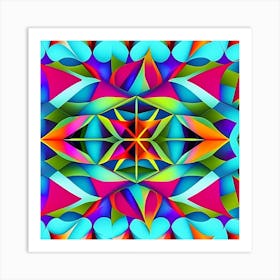 Abstract Psychedelic Pattern 3 Art Print