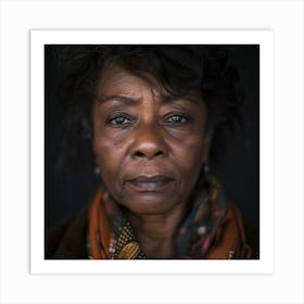 Portrait Of An African American Woman Art Print