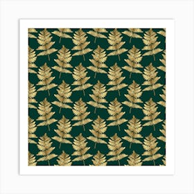 Gold Leaves Art Print