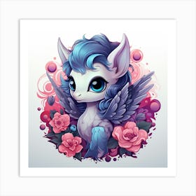 Sassy Unicorn Art Print