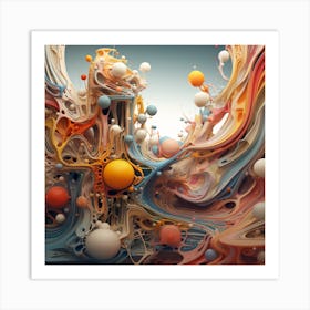 Abstract 3d Art Art Print