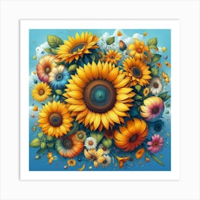 Sunflowers 9 Art Print