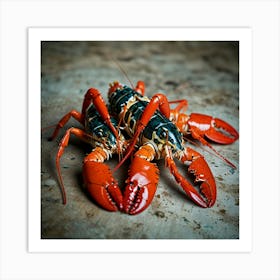 Default Lobster Langoustines Love Art Print 3 Art Print