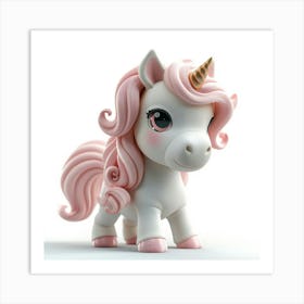 Unicorn Figurine 47 Art Print