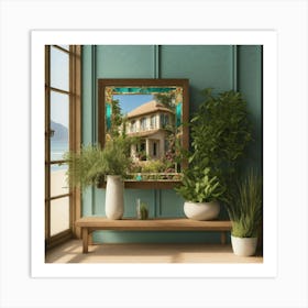 Seaside Villa Art Print