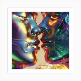 Rainbow Kisses Art Print