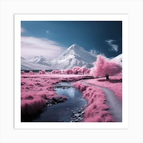 Pink Landscape Art Print