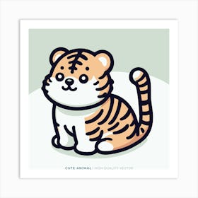 Cute Tiger 1 Art Print