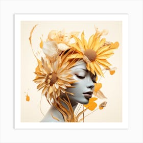 Flower Head Art Print