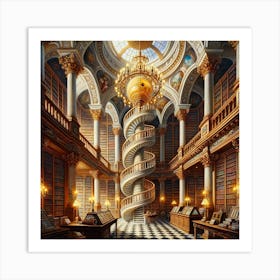 Library Of Books Art Print