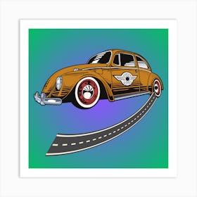 Vw Beetle classic car Art Print