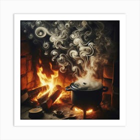 Witches In The Fire Art Print