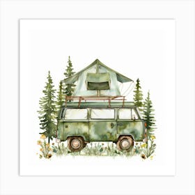 Vw Camper Van 2 Art Print