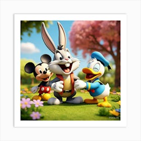 Looney Tunes 5 Art Print