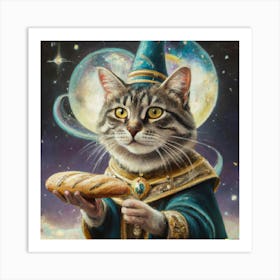 Wizard Cat Print Art Print