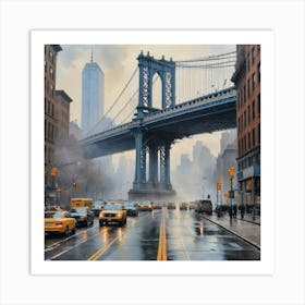 Manhattan Bridge New York City Art Print