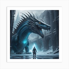 Frozen Fire Art Print