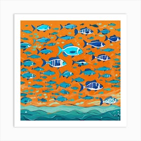 Fishes In The Ocean 1 Art Print