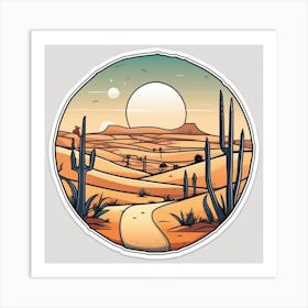 Desert Landscape 97 Art Print