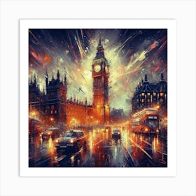 Big Ben Tower London City Art Print