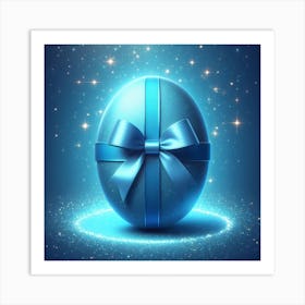 Blue Egg Art Print