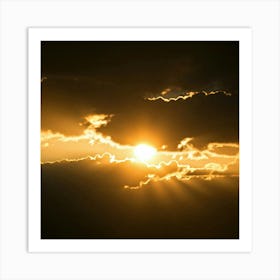 Sunset In The Sky Art Print