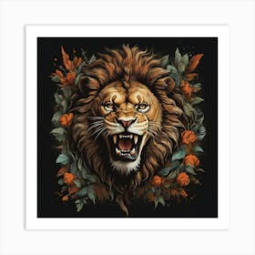Lion art print 1 Art Print