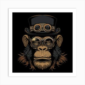 Steampunk Monkey 31 Art Print