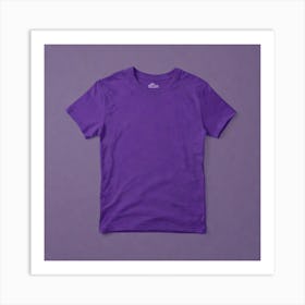 Purple T - Shirt 2 Art Print