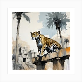 King of the jungle II - Jaguar Art Print