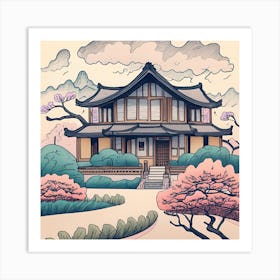 Asian House Art Print