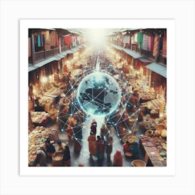 Asian Market Art Print