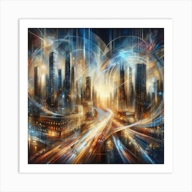 Futuristic Cityscape 9 Art Print