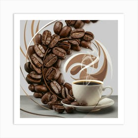 Coffee Beans 2 Art Print