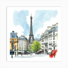 Paris Eiffel Tower 7 Art Print