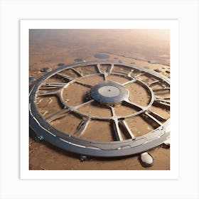 Futuristic Space Station 14 Art Print